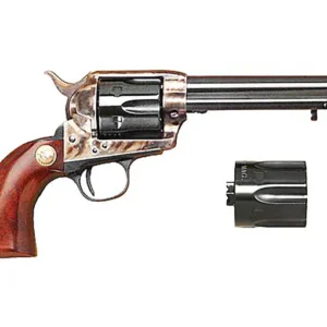 Cimarron P-Model Pre-War Revolver Dual Cylinder 45 Colt (Long Colt) and 45 ACP 6-Round Color Case Hardened