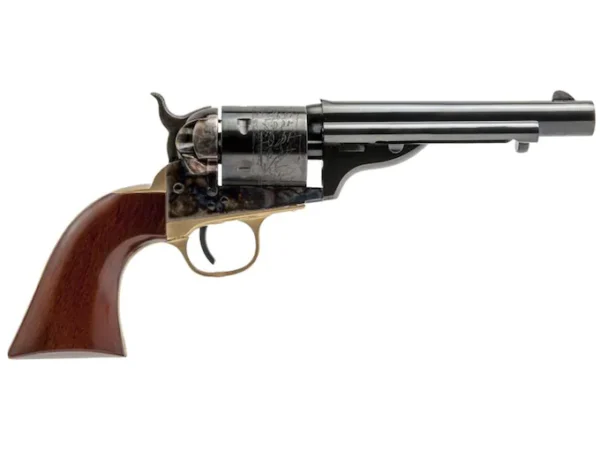 Cimarron 1872 Open Top Navy Revolver 6-Round Color Case Hardened, Blue, Walnut