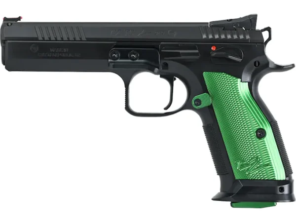 CZ-USA TS 2 Racing Green Semi-Automatic Pistol 9mm Luger 5.23" Barrel 20-Round Black Green