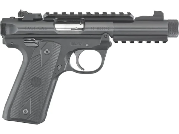 Ruger Mark IV 22/45 Tactical Semi-Automatic Pistol 22 Long Rifle 4.4" Barrel 10-Round Black