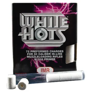 IMR White Hots Black Powder Substitute 50 Caliber #209 Primer Pre-Formed Charges Pack of 72