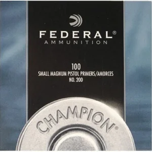 Federal Small Pistol Magnum Primers #200 Box of 1000 (10 Trays of 100)